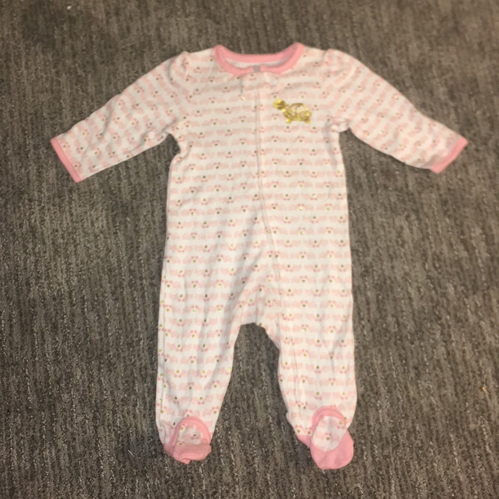 Cute pink baby onesie